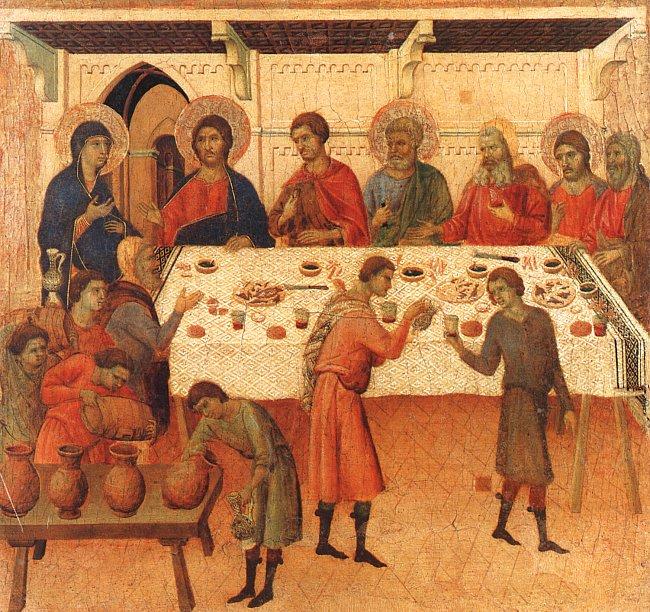 Duccio di Buoninsegna Wedding at Cana Sweden oil painting art